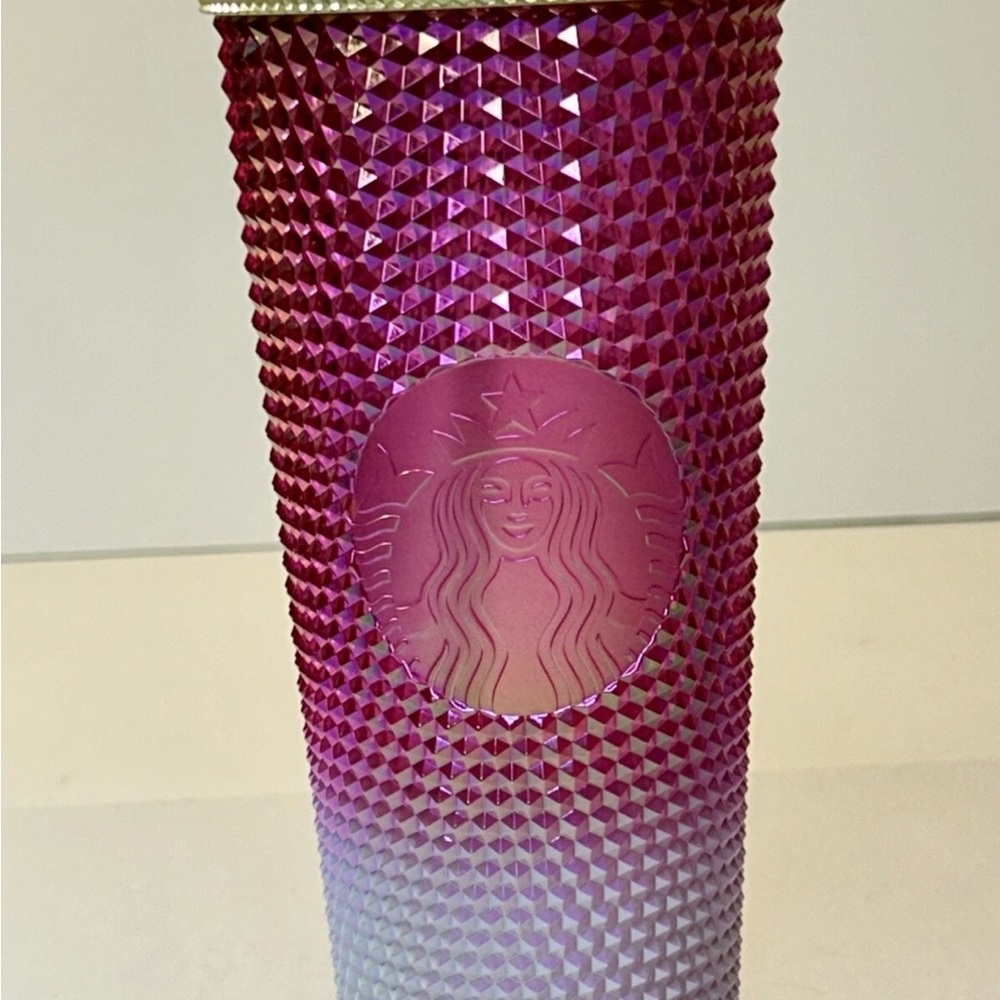 Starbucks Holiday 2024 Pink Gold And white Tumbler